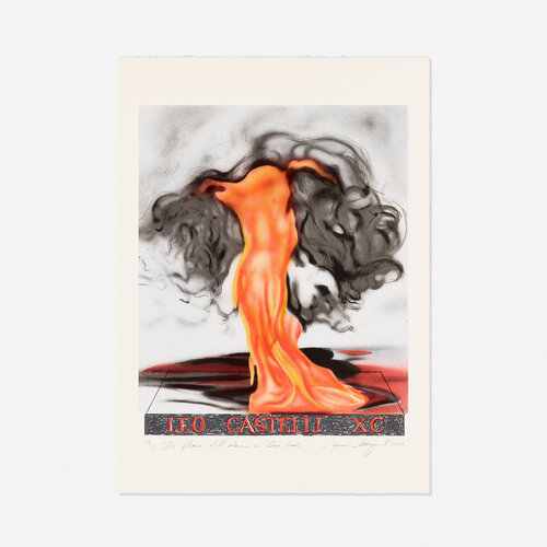The Flame Still Dances on Leo's Book (from the Leo Castelli 90th Birthday portfolio) de James Rosenquist, Impresión a la venta en Singulart