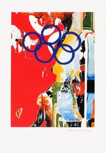 Anelli olimpici (JO Barcelona) by Mimmo Rotella, Print for Sale on Singulart