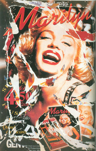 Omaggio a Marilyn (A Tribute to Marilyn) van Mimmo Rotella, Afdruk te koop op Singulart