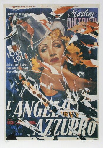 Made to Order Love (Marlene Dietrich) - The Blue Angel von Mimmo Rotella, Druck kaufen auf Singulart
