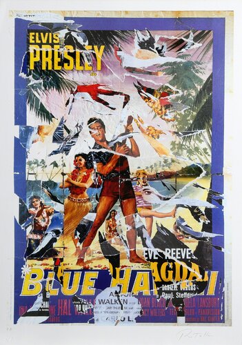 Blue Hawaii van Mimmo Rotella, Afdruk te koop op Singulart