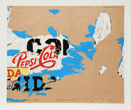 Pepsi van Mimmo Rotella, Afdruk te koop op Singulart