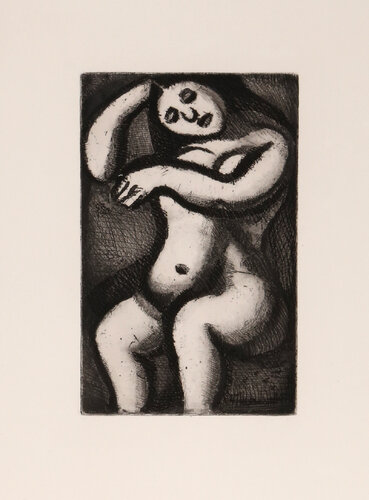 Femme Nue Assise from Le Reincarnations du Pere Ubu by Georges Rouault, Print for Sale on Singulart