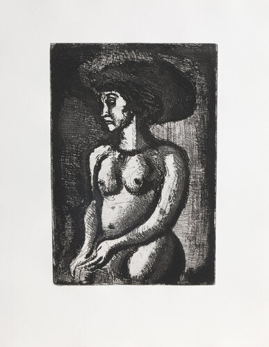 Femme Nue Vero la Gauche from The Reincarnations du Pere Ubu by Georges Rouault, Print for Sale on Singulart