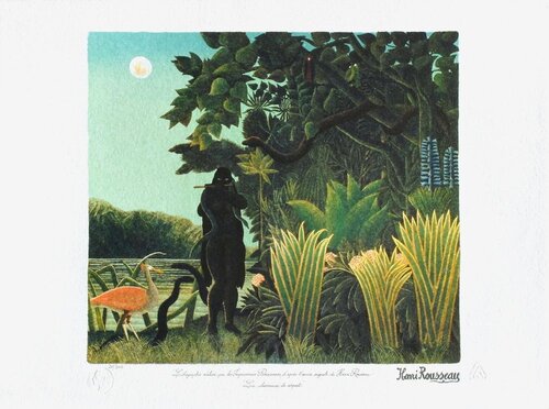 La charmeuse de serpent by Henri Rousseau, Print for Sale on Singulart