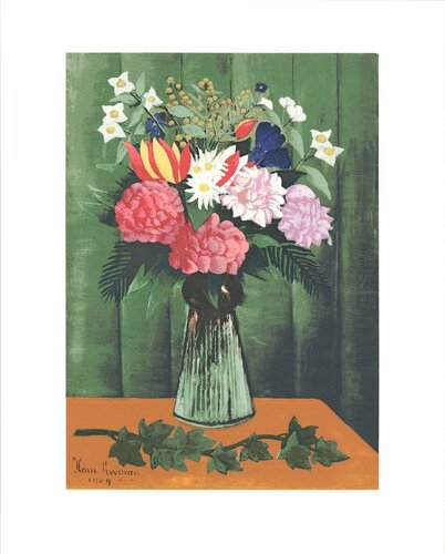 Flowers in Vase by Henri Rousseau, Print for Sale on Singulart