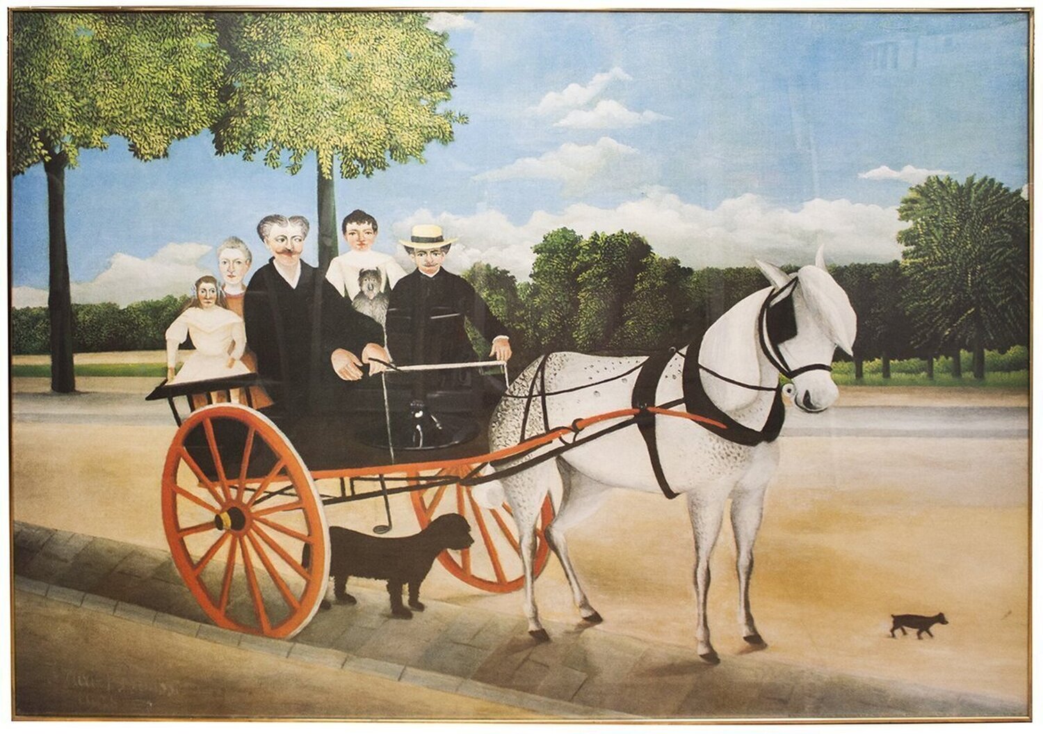 Promenade a la Campagne Henri Rousseau Druck zu verkaufen