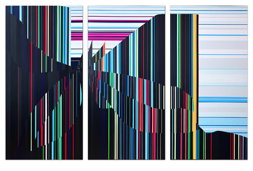 Virtually Fragile #20 Triptych by Josh Rowell, Painting for Sale on Singulart