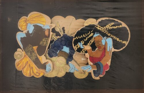 Las Tres Dos Decks (Pieces of Peace) by Rozeal, 회화 for Sale on Singulart