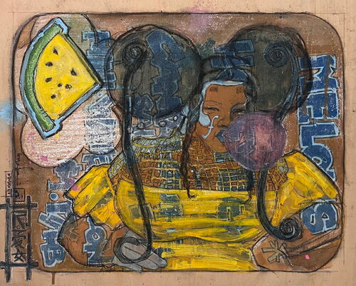 From the GLUT SIGNAGE series: Yellah, Yellow, No Watermelo. by Rozeal, 기타 매체 for Sale on Singulart