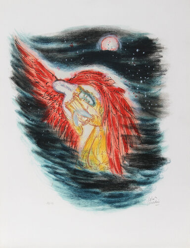 VIII from Visions of the Bible di Reuven Rubin, Stampa in vendita su Singulart