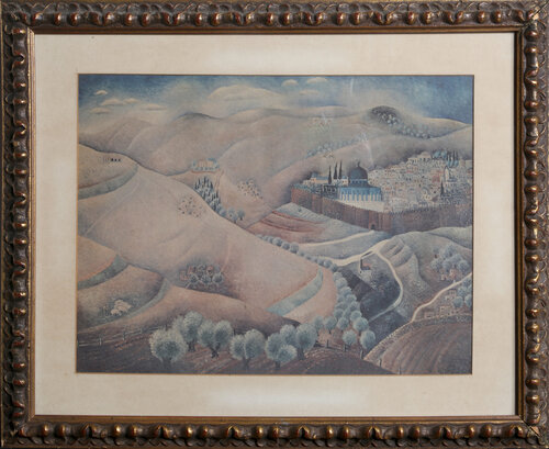 As The Mountains Are Round, Jerusalem 1925 by Reuven Rubin, Print for Sale on Singulart