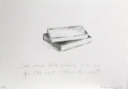 Untitled (Some Men Still Believe...) by Allen Ruppersberg, 인쇄 for Sale on Singulart