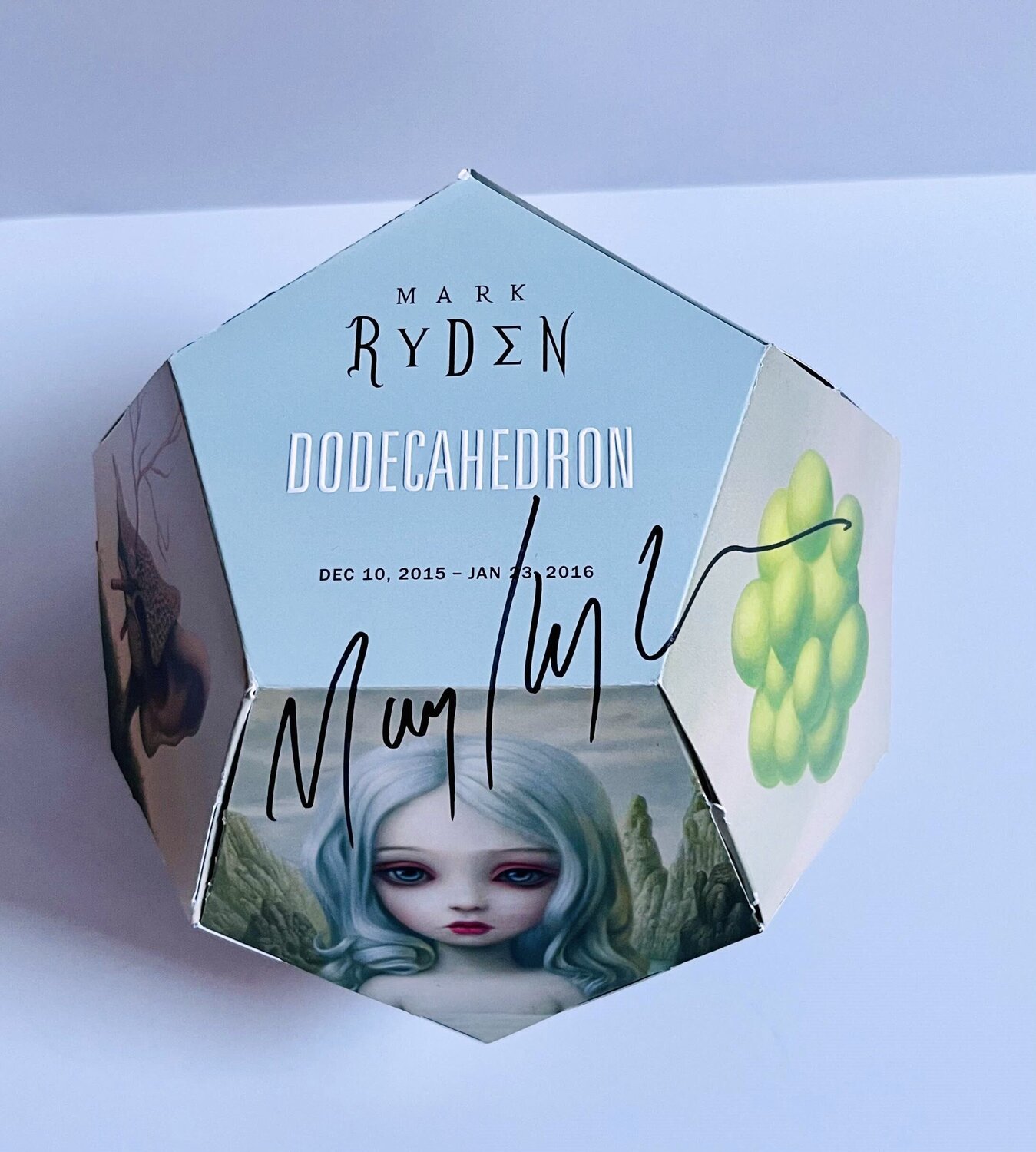 2 part invitation forming a 3-D Dodecahedron (hand signed by Mark Ryden) Mark Ryden Druck zu verkaufen