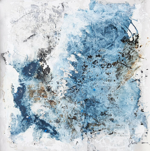 Mediterranean Sea, Composition II di Isabelle Fournet, Pittura in vendita su Singulart