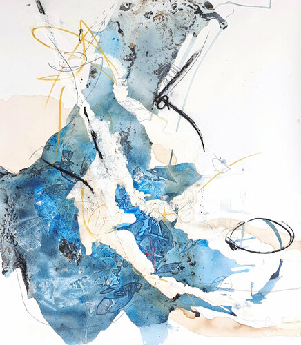 Islas Baleares, Abstract di Isabelle Fournet, Pittura in vendita su Singulart