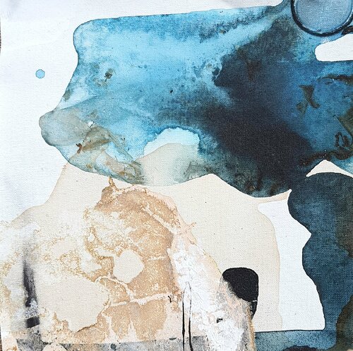 L'esprit des eaux, vivre ensemble by Isabelle Fournet, 회화 for Sale on Singulart