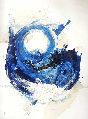 Inmersión en el Mediterráneo di Isabelle Fournet, Pittura in vendita su Singulart