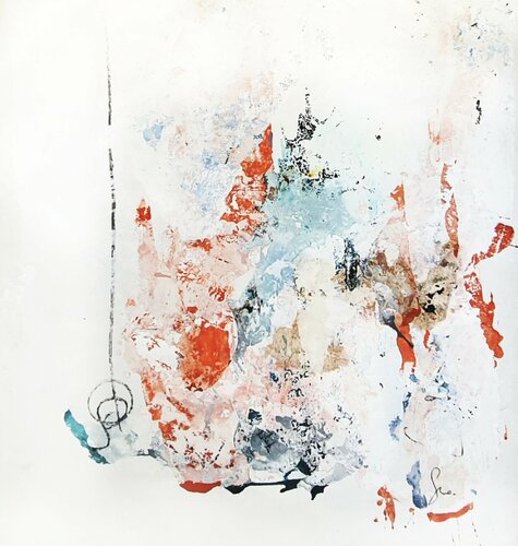 Coral rojo mediterráneo di Isabelle Fournet, Pittura in vendita su Singulart