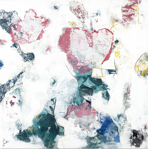 Le coeur de la fleur van Isabelle Fournet, Schilderij te koop op Singulart