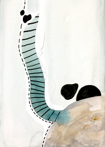 Geometrical space II di Isabelle Fournet, Opera su carta in vendita su Singulart