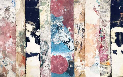 Trajectoire, cercle rose de Isabelle Fournet, Pintura a la venta en Singulart