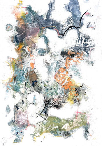 L'homme et la mer van Isabelle Fournet, Schilderij te koop op Singulart