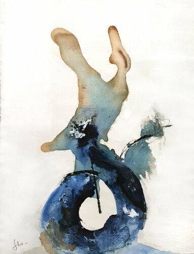 Hippocampus van Isabelle Fournet, Schilderij te koop op Singulart