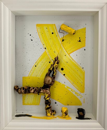 Yellow mood von Bernard Saint Maxent, Malerei kaufen auf Singulart