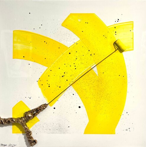 Yellow mood von Bernard Saint Maxent, Malerei kaufen auf Singulart
