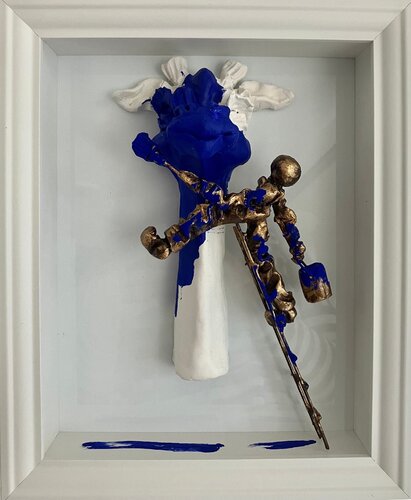La Girafe bleue von Bernard Saint Maxent, Malerei kaufen auf Singulart
