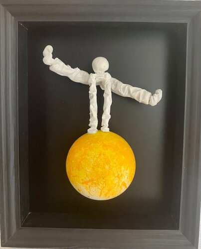 Equilibre jaune von Bernard Saint Maxent, Malerei kaufen auf Singulart