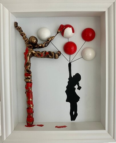 Style Banksy 3 van Bernard Saint Maxent, Schilderij te koop op Singulart