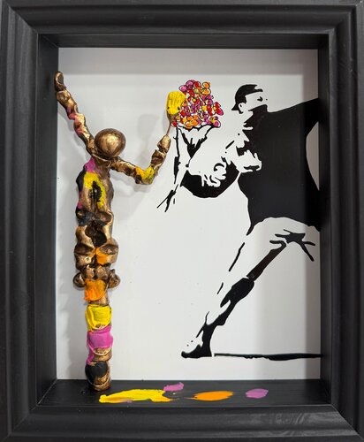 Style Banksy 01.01.25 van Bernard Saint Maxent, Schilderij te koop op Singulart