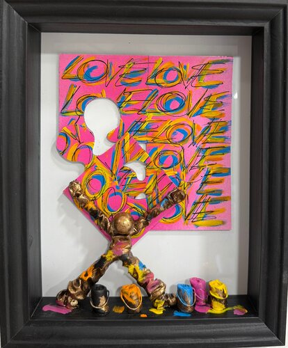 Puzzle Love van Bernard Saint Maxent, Schilderij te koop op Singulart