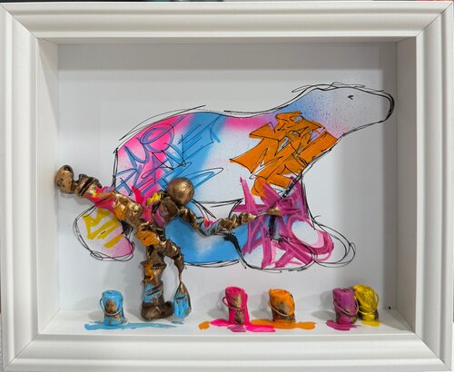 Street art 01.01.25 van Bernard Saint Maxent, Schilderij te koop op Singulart