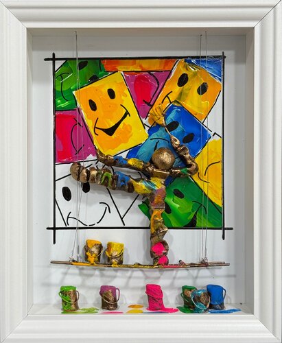 Smiley 01.04.25 van Bernard Saint Maxent, Schilderij te koop op Singulart
