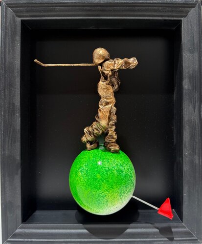 Planète golf noire van Bernard Saint Maxent, Schilderij te koop op Singulart