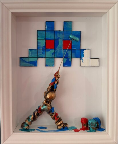 Pixel Art 01.09.2025 par Bernard Saint Maxent, Peinture en vente sur Singulart