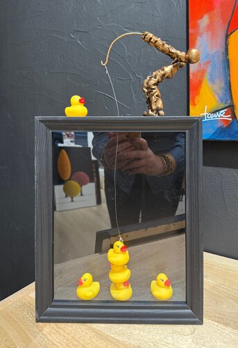 Pêche aux canards par Bernard Saint Maxent, Peinture en vente sur Singulart