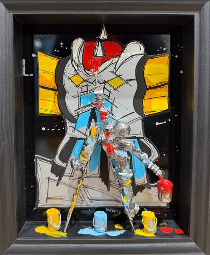 Goldy 01.11.25 par Bernard Saint Maxent, Peinture en vente sur Singulart