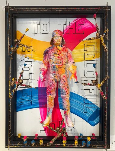 Welcome to the colorful side  van Bernard Saint Maxent, Schilderij te koop op Singulart