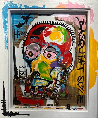 Style Basquiat  van Bernard Saint Maxent, Schilderij te koop op Singulart
