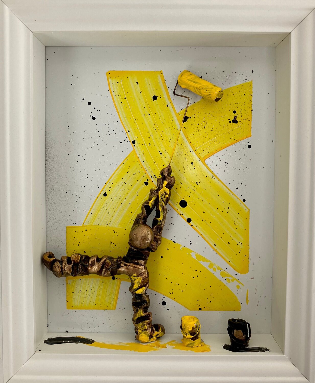 Yellow mood Bernard Saint Maxent Dipinto originale in vendita