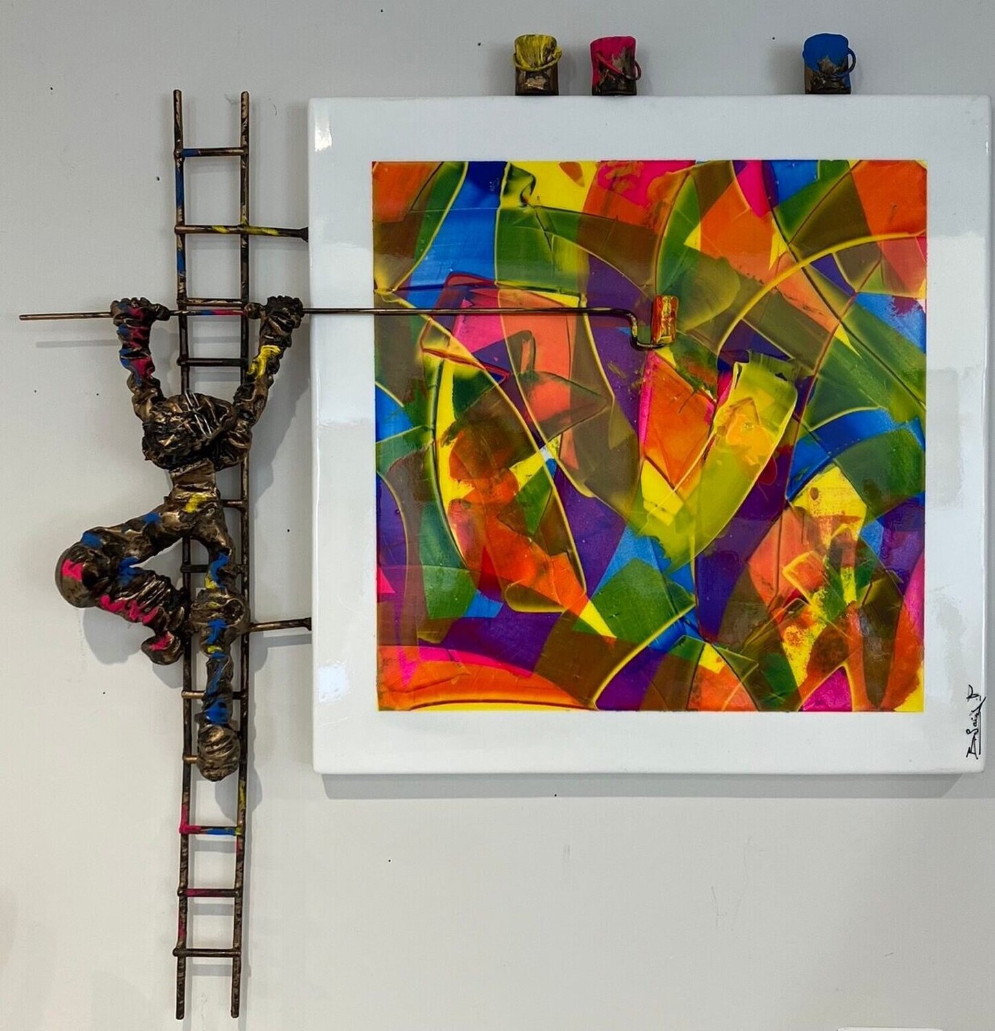 Colors mood  Bernard Saint Maxent Origineel schilderij te koop