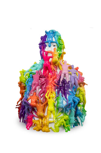 WE ARE ALL ONE by Okuda San Miguel, Sculpture for Sale on Singulart