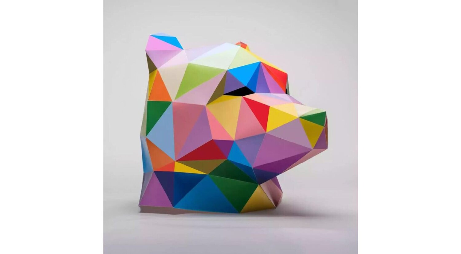 Bear Mask Okuda San Miguel Stampa in vendita