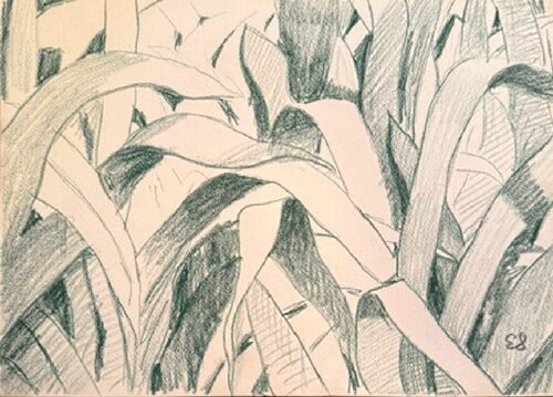 Green Grass di Emilio Sanchez, Opera su carta in vendita su Singulart