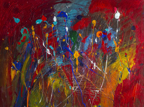 The Battlefield van Nathalie Gribinski, Schilderij te koop op Singulart