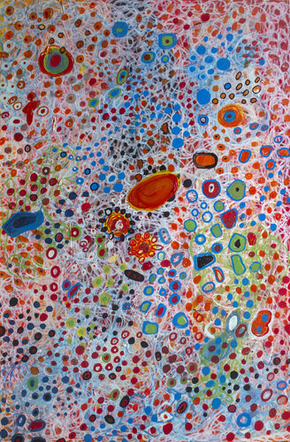 Blue Shades di Nathalie Gribinski, Pittura in vendita su Singulart